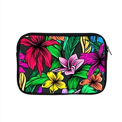 Neon Hibiscus Apple Macbook Pro 15  Zipper Case by retrotoomoderndesigns