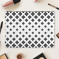 Black And White Tribal Cosmetic Bag (xl) by retrotoomoderndesigns