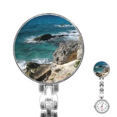 Isla Mujeres Mexico Stainless Steel Nurses Watch by StarvingArtisan