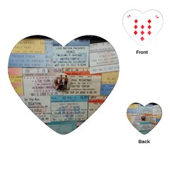 Concert Memorabilia  Playing Cards (heart) by StarvingArtisan