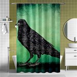 Raven - In Green - Shower Curtain 48  x 72  (Small)  Curtain(48  X 72 ) - 42.18 x64.8  Curtain(48  X 72 )