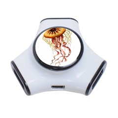 Animal Art Forms In Nature Jellyfish 3-port Usb Hub by Wegoenart