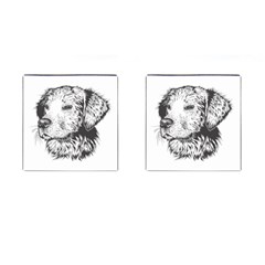 Dog Animal Domestic Animal Doggie Cufflinks (square) by Wegoenart