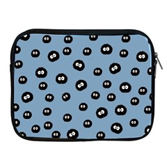 Totoro - Soot Sprites Pattern Apple Ipad 2/3/4 Zipper Cases by Valentinaart