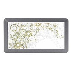 Flowers Background Leaf Leaves Memory Card Reader (mini) by Mariart