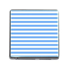 Blue Stripes Memory Card Reader (square 5 Slot) by snowwhitegirl