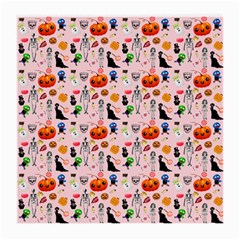 Halloween Treats Pattern Pink Medium Glasses Cloth (2-side) by snowwhitegirl