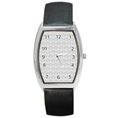 Damask Grey Barrel Style Metal Watch by snowwhitegirl