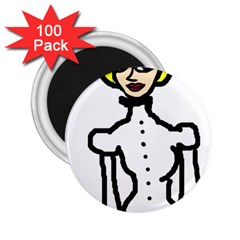 Dream Victorian Girl V 2 25  Magnets (100 Pack)  by snowwhitegirl