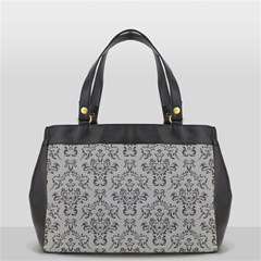 Victorian Paisley Grey Oversize Office Handbag by snowwhitegirl