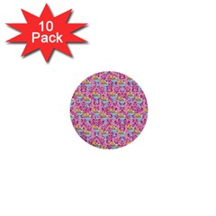 Paisley Pink Sundaes 1  Mini Buttons (10 Pack)  by snowwhitegirl