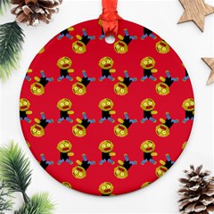 Golden Zombie Ornament (round) by snowwhitegirl