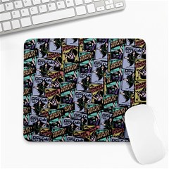 Comic Books Pattern Large Mousepads by snowwhitegirl