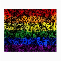 Lgbt Pride Rainbow Gay Lesbian Small Glasses Cloth (2-side) by Pakrebo