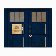 Tardis Poster Small Glasses Cloth by Sudhe