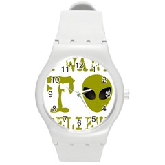 I Want To Believe Round Plastic Sport Watch (m) by Sudhe