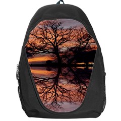 Aurora Sunset Sun Landscape Backpack Bag by Sudhe