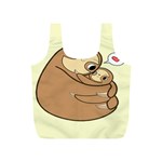 Sloth Full Print Recycle Bag (S) Front