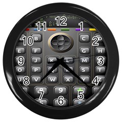 Scientific Solar Calculator Wall Clock (black) by Sudhe