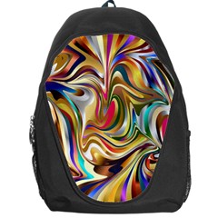 Wallpaper Psychedelic Background Backpack Bag by Sudhe