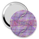 Purple Background Abstract Pattern 3  Handbag Mirrors Front