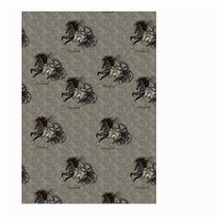 Awesome Steampunk Horse With Wings, Wonderful Pattern Large Garden Flag (two Sides) by FantasyWorld7