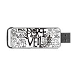 Pierce The Veil Music Band Group Fabric Art Cloth Poster Portable USB Flash (Two Sides) Back