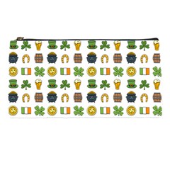 St Patricks Day Pattern Pencil Cases by Valentinaart