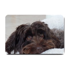 Laying In Dog Bed Small Doormat  by pauchesstore