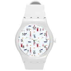 Thème Marin - Sea Round Plastic Sport Watch (m) by alllovelyideas