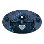 Elegant Heart With Steampunk Elements Oval Magnet Front