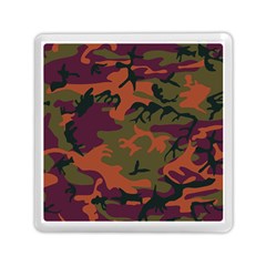 Camouflage Orange Memory Card Reader (square) by snowwhitegirl