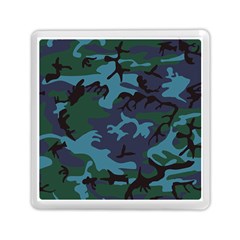 Camouflage Blue Memory Card Reader (square) by snowwhitegirl