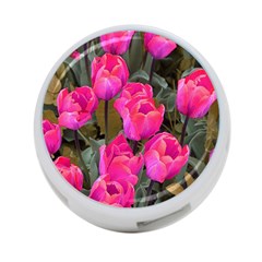 Pink Tulips 4-port Usb Hub (one Side) by snowwhitegirl