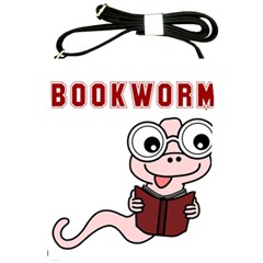 Literal Bookworm Shoulder Sling Bag by emeraldwolfpress