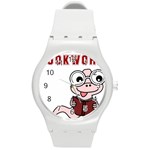 Literal Bookworm Round Plastic Sport Watch (M) Front