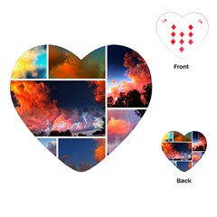 Sunset Collage Playing Cards (heart) by okhismakingart