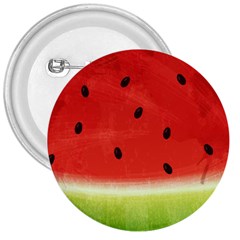 Juicy Paint Texture Watermelon Red And Green Watercolor 3  Buttons by genx