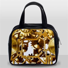 Cogs Gears Tiling Cogwheel Classic Handbag (two Sides) by Pakrebo