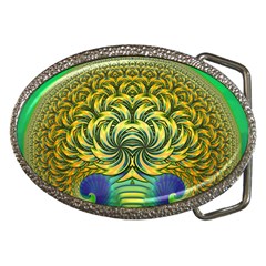 Fractal Tree Abstract Fractal Art Belt Buckles by Pakrebo