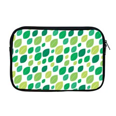 Leaves Green Modern Pattern Naive Retro Leaf Organic Apple Macbook Pro 17  Zipper Case by genx