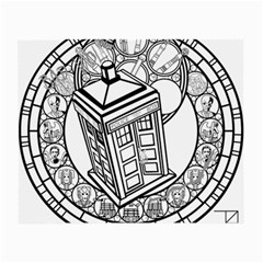 Bad Wolf Tardis Art Drawing Doctor Who Small Glasses Cloth by Sudhe