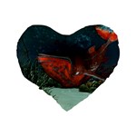 Awesome Mechanical Whale In The Deep Ocean Standard 16  Premium Flano Heart Shape Cushions Back