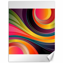 Abstract Colorful Background Wavy Canvas 36  X 48 