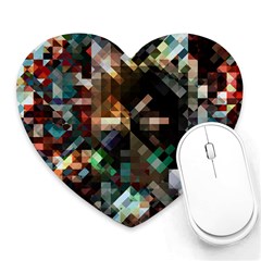 Abstract Texture Desktop Heart Mousepads