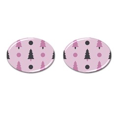 Christmas Tree Fir Den Cufflinks (oval) by HermanTelo