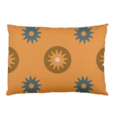 Flowers Screws Rounds Circle Pillow Case (two Sides)