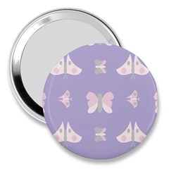 Butterfly Butterflies Merry Girls 3  Handbag Mirrors