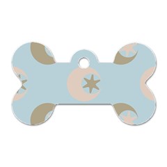 Moon Star Air Heaven Dog Tag Bone (one Side)