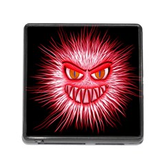 Monster Red Eyes Aggressive Fangs Memory Card Reader (square 5 Slot) by HermanTelo